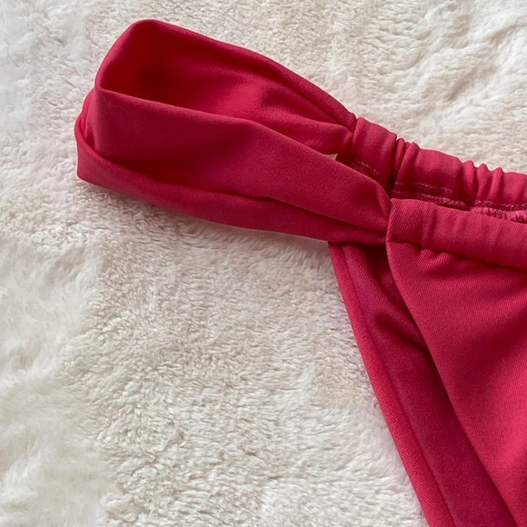 New! Set! Agua Bendita hot pink smocked Minta bikini 19521 19347 - Picture 7 of 15